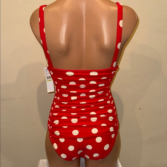 NWT DKNY one piece swimsuit over shoulder size 4 - Picture 4 of 4
